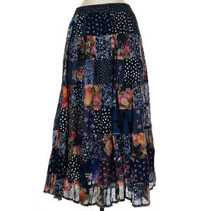 Vintage Patchwork Boho One Size Skirt